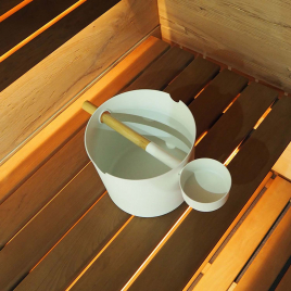 Бадья и черпак KOLO Sauna, белый