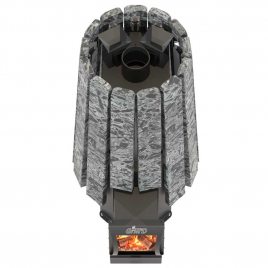 Дровяная банная печь GrillD Cometa Vega 240 Long Stone (Серпентинит)