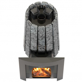 Дровяная банная печь GrillD Cometa Vega 240 Long Max Stone (Серпентинит)