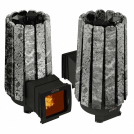 Дровяная банная печь GrillD Cometa Vega 240 Long Max Stone (Серпентинит)