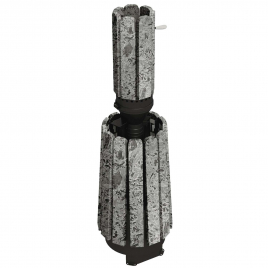 Дровяная банная печь GrillD Cometa 180 Vega Window Stone, серпентинит