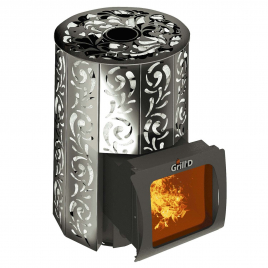 Дровяная банная печь GrillD Violet Long Window Max Pro