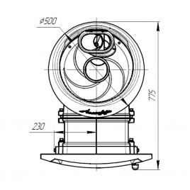 Печь банная Атмосфера XL ламели "Пироксенит" наборный