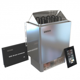 Печь для сауны электрическая Паромакс OCSX 60 BS, нержавеющая сталь, с блоком управления