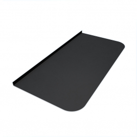 Предтопочный лист BLACK 800х400х0,5мм (R75)