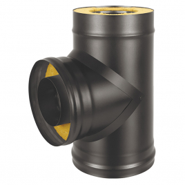Сэндвич-тройник Везувий BLACK (AISI 430/0,5мм + Оц.) д.115х200